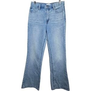 Pistola Stevie High Rise Relaxed Flare Light Distressed‎ Wash Jeans 27